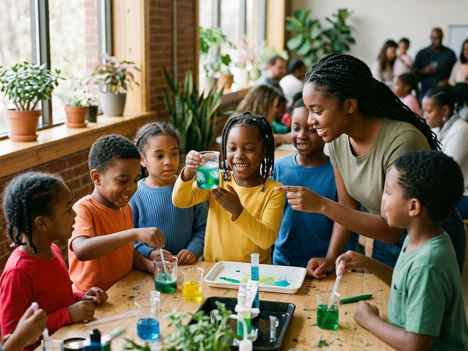 Children learning together at a Growing Minds program